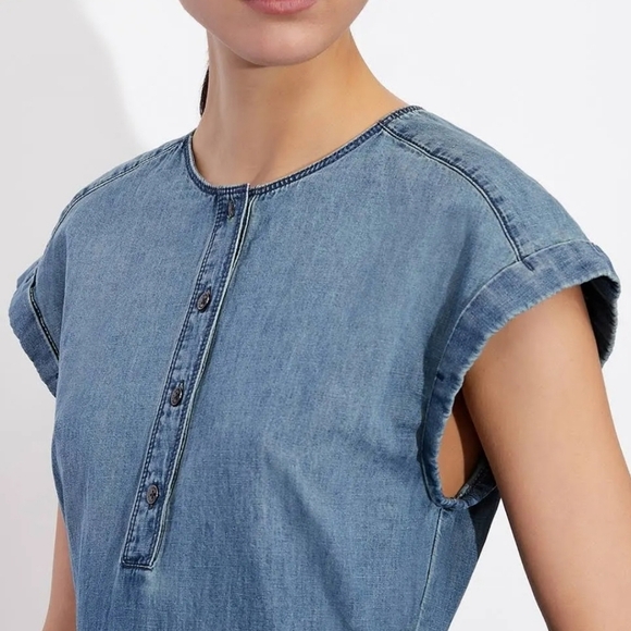 🇺🇸 Armani Exchange NWTs Short Denim Dress - Picture 11 of 12
